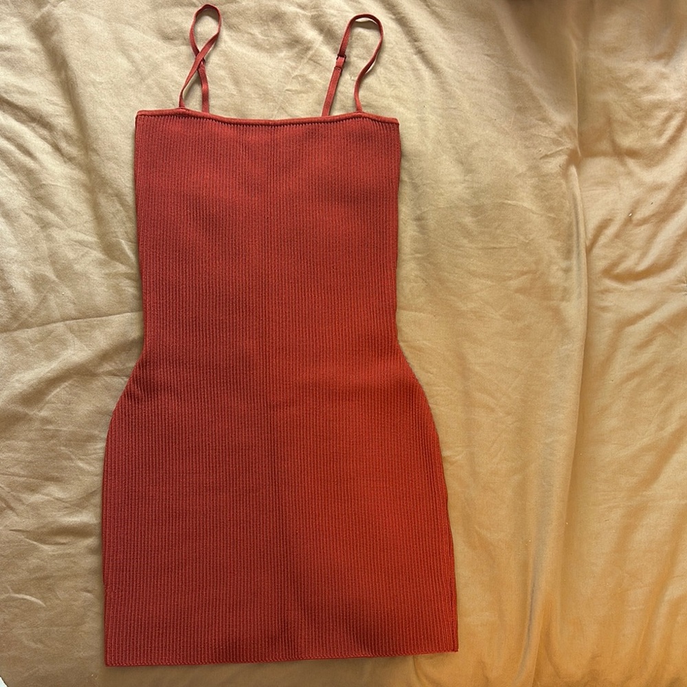 Babaton Rust Mini Dress